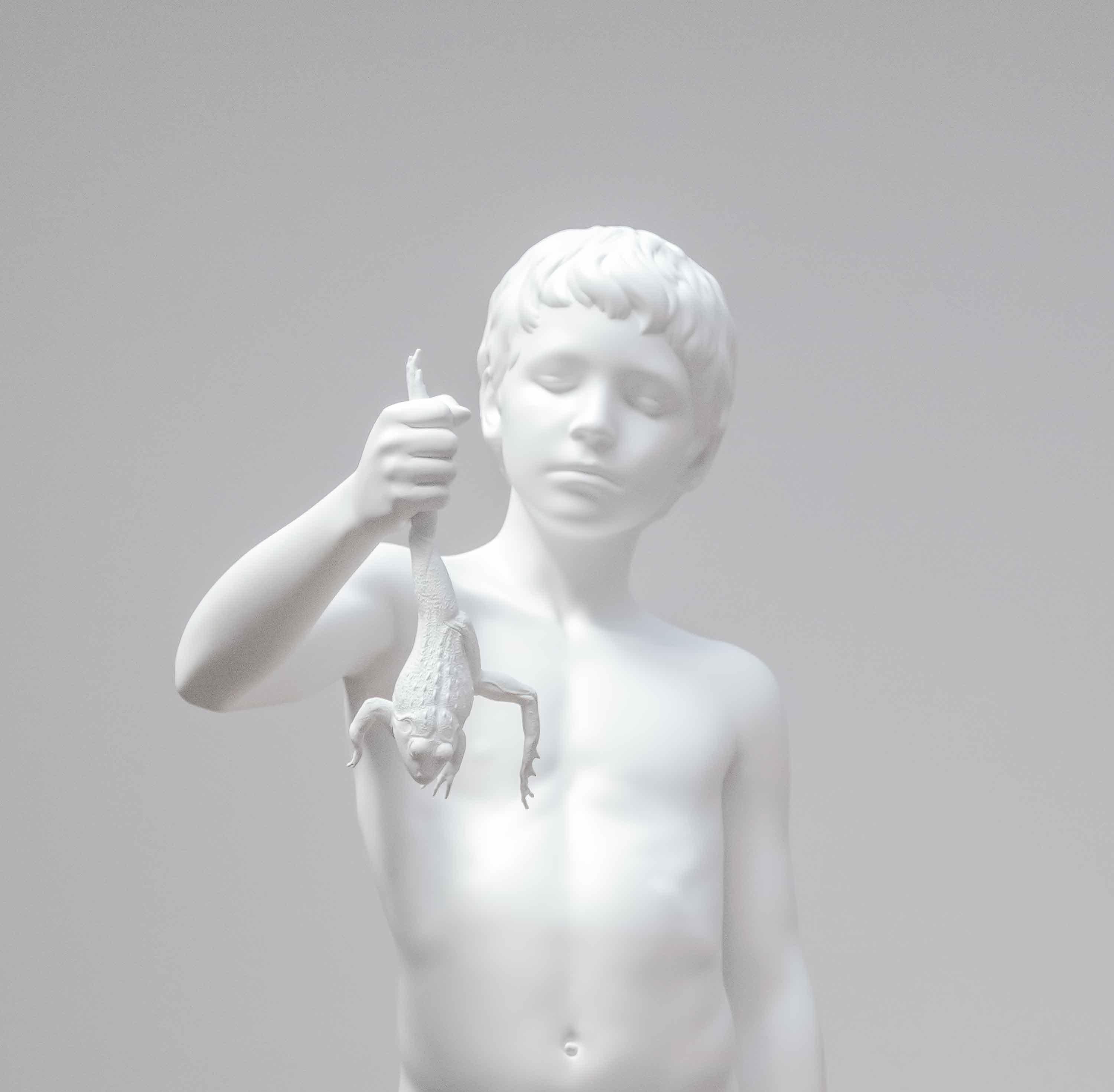 Charles Ray, Boy with frog, 2009. Photo et Courtesy Studio Charles Ray.