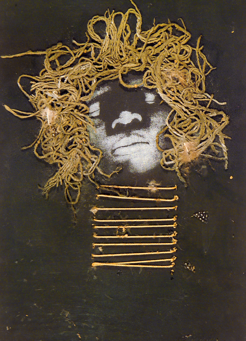 David Hammons, 'Black Mohair Spirit', 1971. Pinault Collection © David Hammons