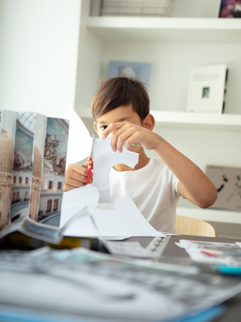 Enfant pendant un atelier 