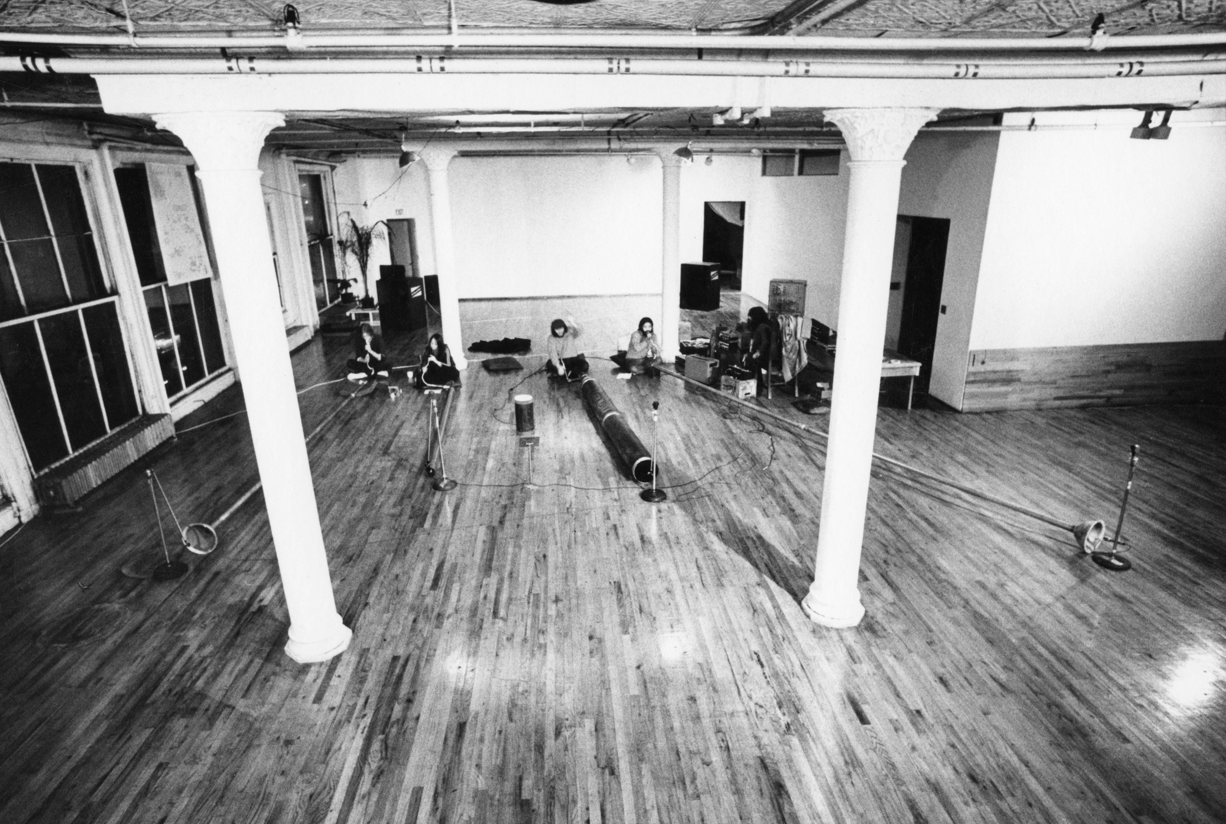 Earth Horns with Electronic Drone performance at The Kitchen, New York, January 1974