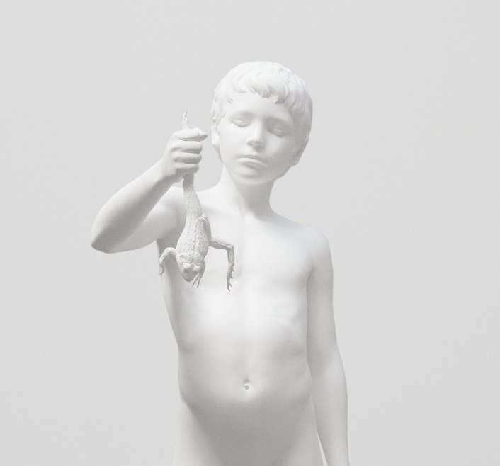 Charles Ray, Boy with frog, 2009