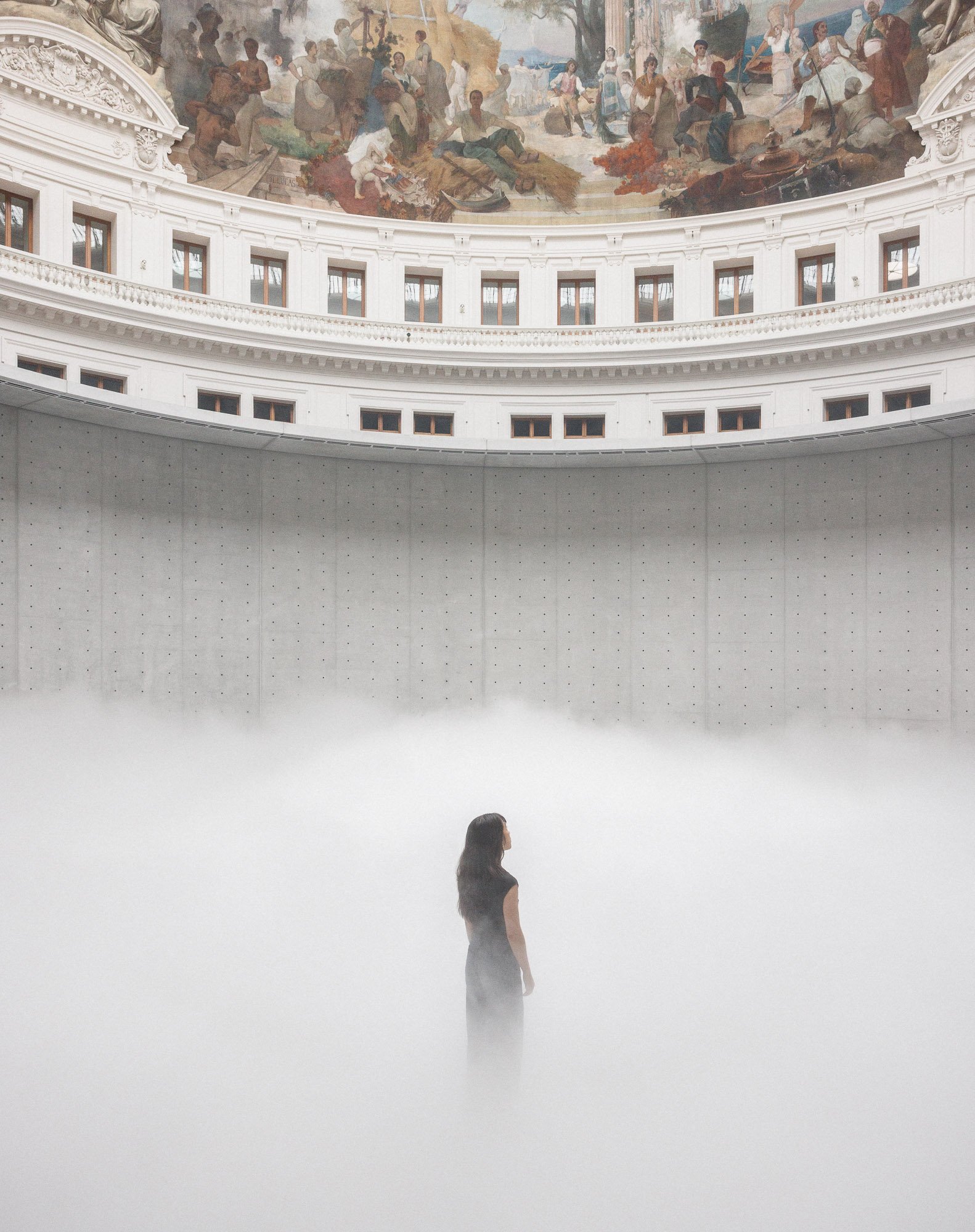 Fujiko Nakaya, #Cloud07156, 2026, Bourse de Commerce – Pinault Collection, Paris, 2026. © Photo : Florent Michel.