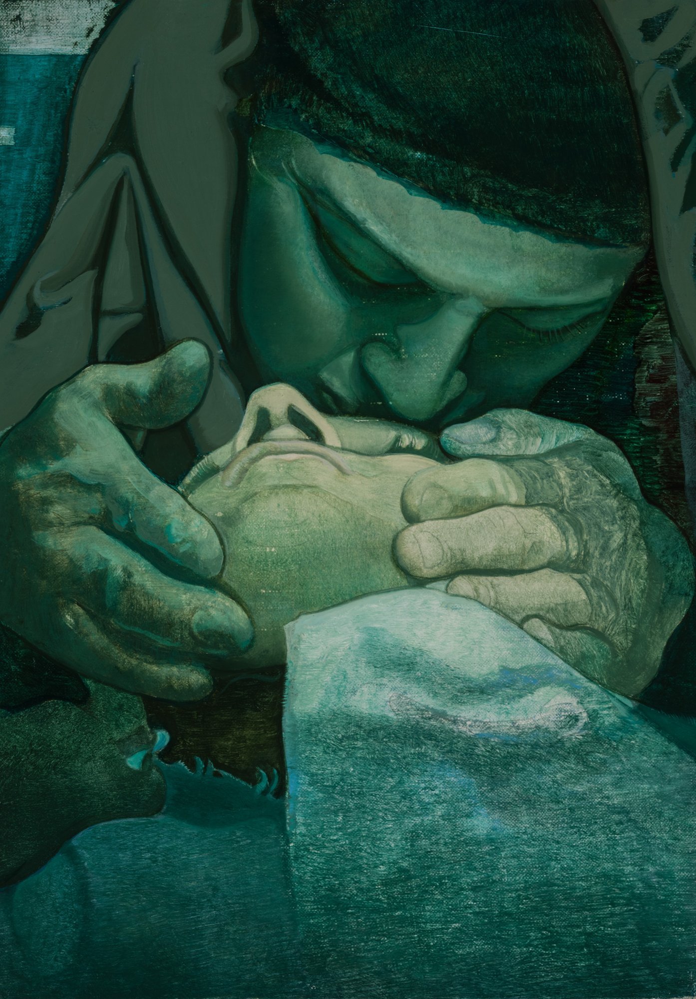  Victor Man, Ombre sul giallo, 2013-2014, Pinault Collection