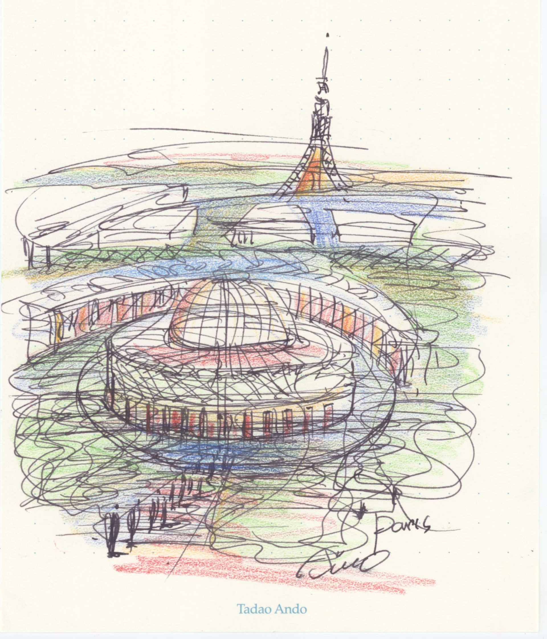 Tadao Ando Dessin de la Rotonde Tadao Ando Dessin de la Rotonde