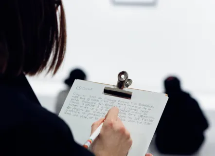 Super Cercle avec feuille et écriture