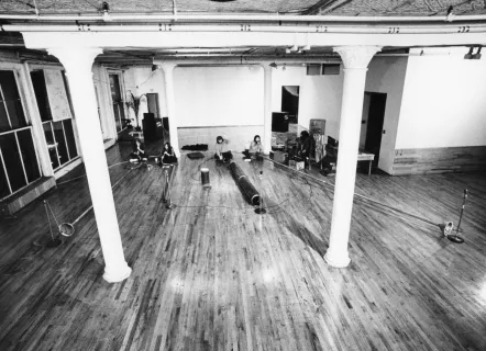 Earth Horns with Electronic Drone performance at The Kitchen, New York, January 1974