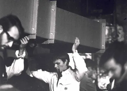 Galerie Dorothea Loehr, Frankfurt am Main, Germany, 1967. Courtesy of the Estate of Charlotte Posenenske and Mehdi Chouakri, Berlin Charlotte Posenenske