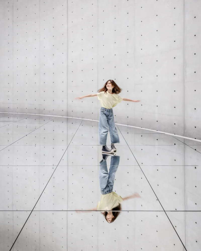 Danser avec les reflets