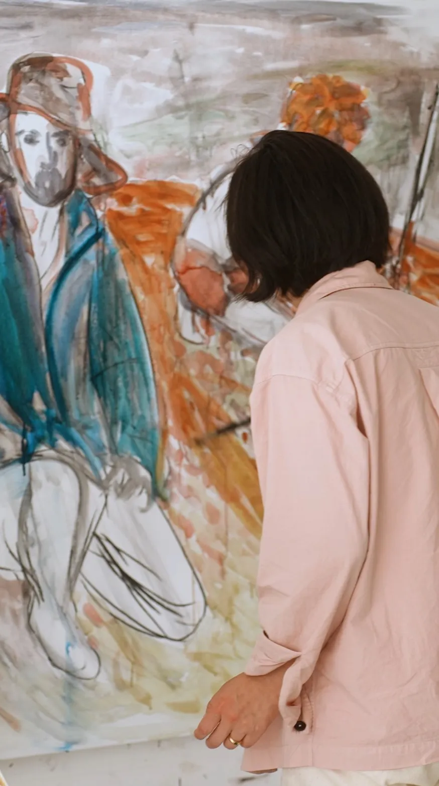 Xinyi Cheng dans son atelier à Paris. Photo: WIPART Xinyi Cheng dans son atelier à Paris